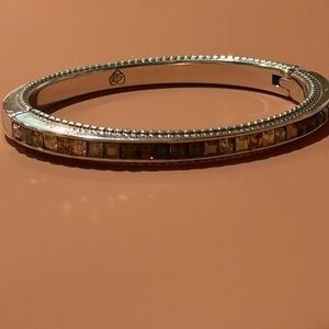 Brighton Silver and Brown Bracelet